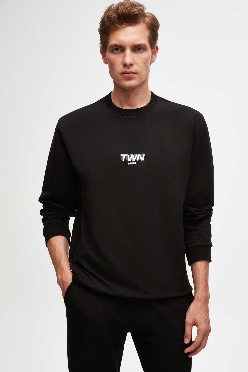 TWN Relaxed Fit Ekru Baskılı Sweatshirt 2ECE25ORT2791