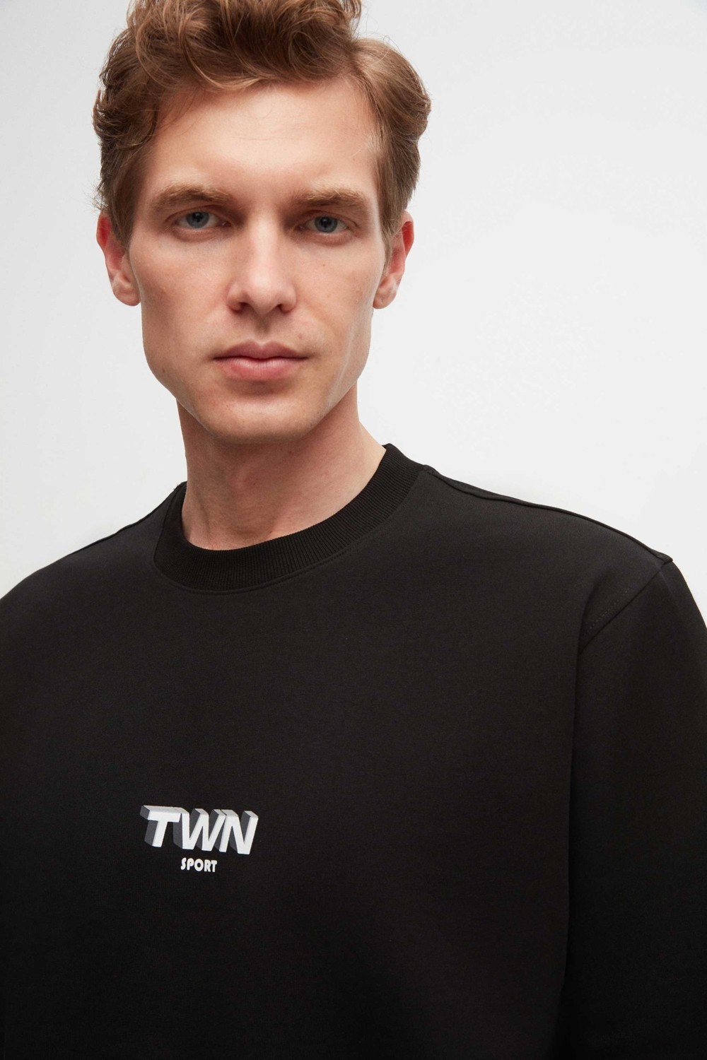 TWN Relaxed Fit Ekru Baskılı Sweatshirt 2ECE25ORT2791 görsel 8
