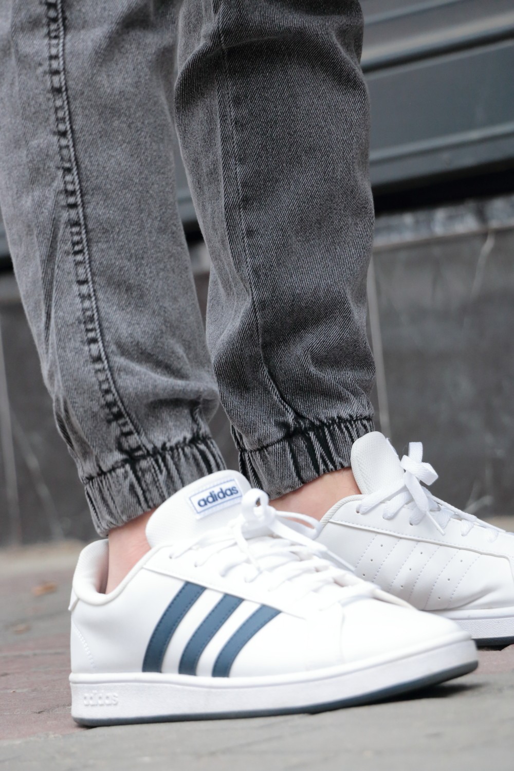 Greenpoll Erkek Siyah Jogger Kot Pantolon - Lastikli Bel ve Paça, Yıkamalı Denim görsel 8