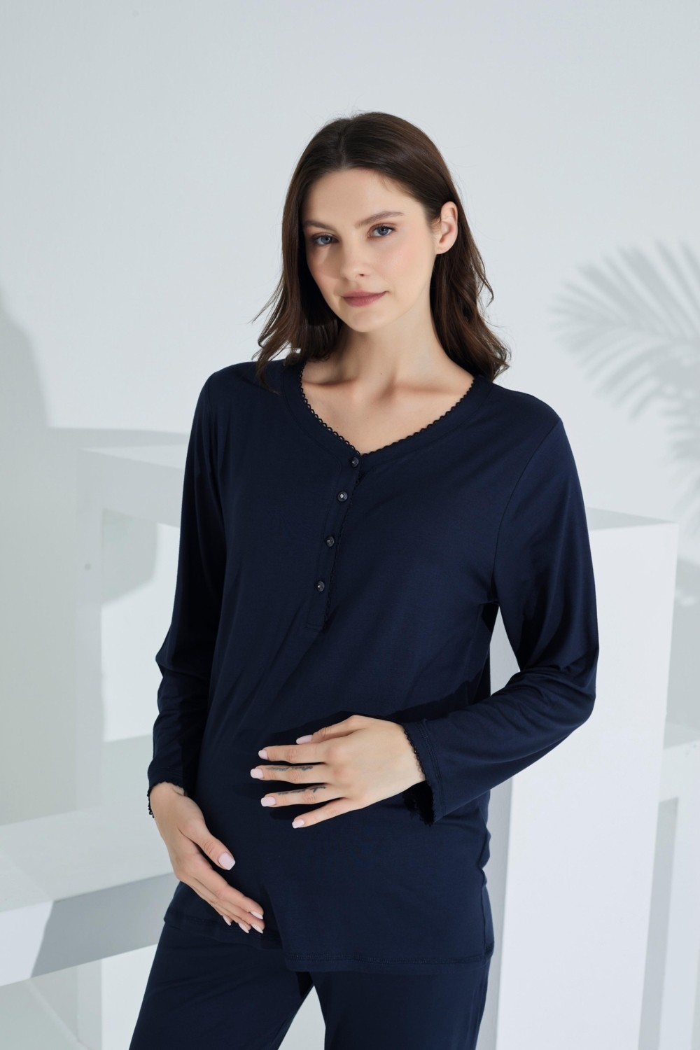 Etoile Bambu Uzun Kol Hamile Lohusa Pijama Takım 30231-30235