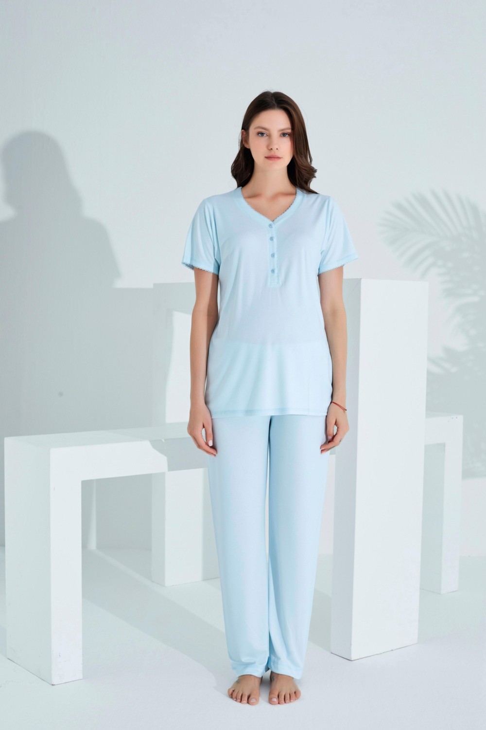 Etoile Bambu Hamile Lohusa Pijama Takım 30221-30225 görsel 6