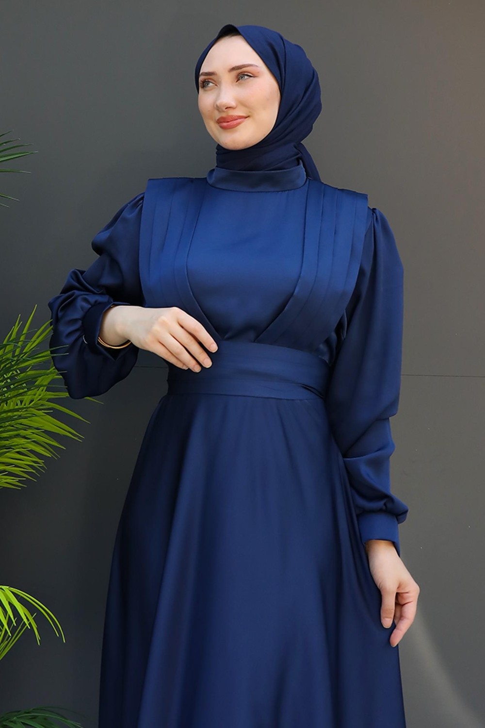 Giza Store Milanda Tesettür Abiye Pembe görsel 5