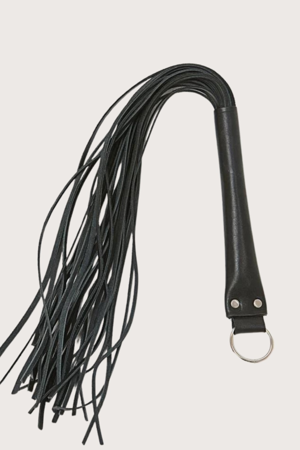 Hazego Deri Fantezi Harness Kırmızı Kırbaç görsel 7
