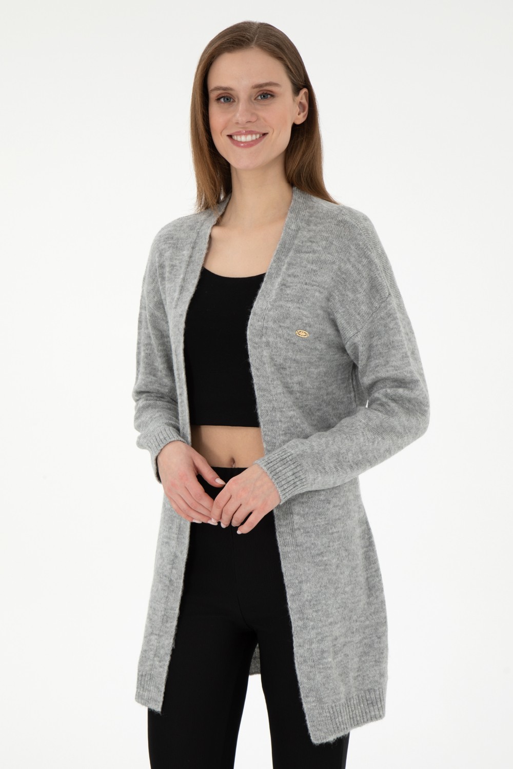U.S. Polo Assn. Kadın Siyah Triko Hırka 50297102-VR046