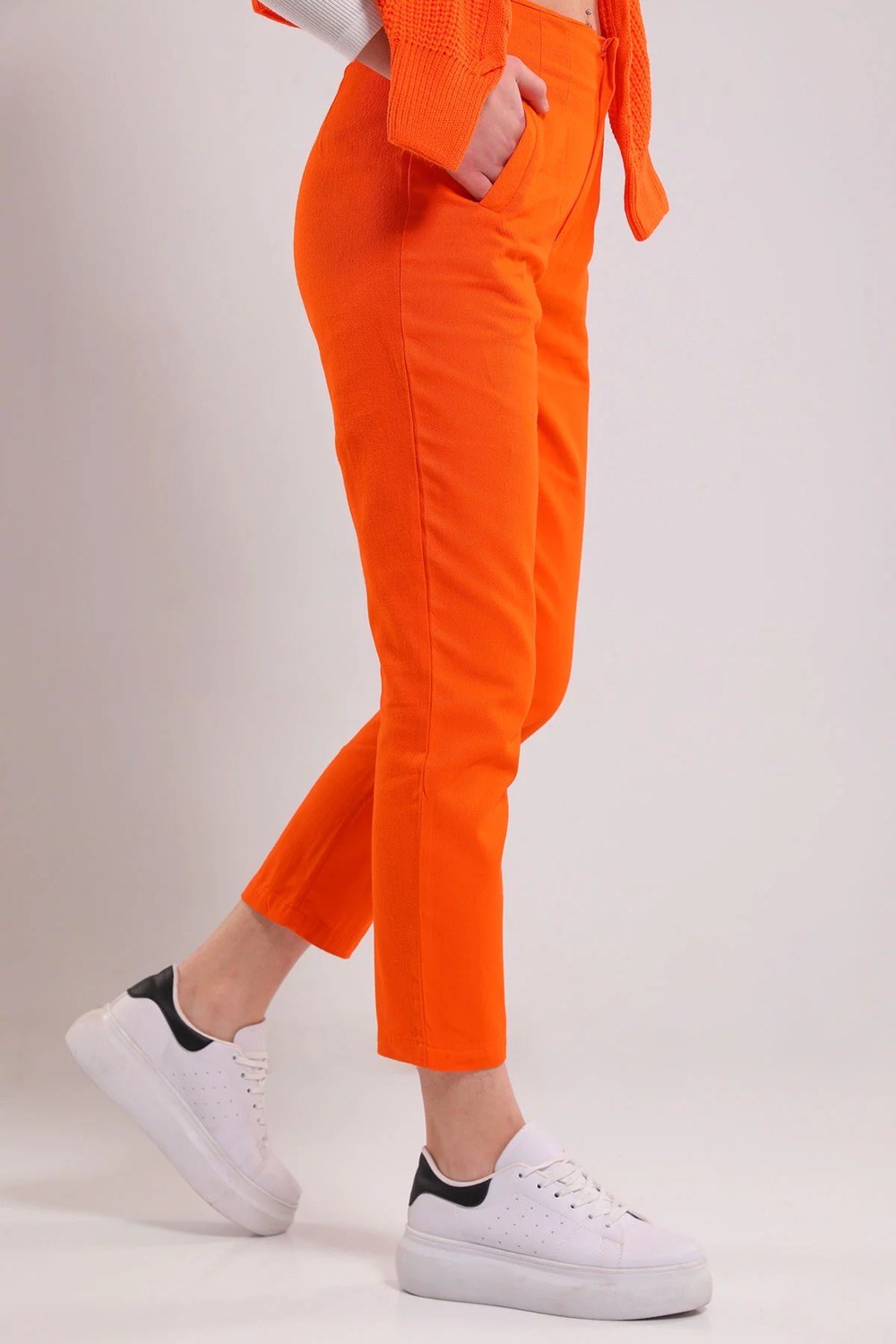 Gülseli Kadın Boru Paça Pantolon P-00001659 görsel 3