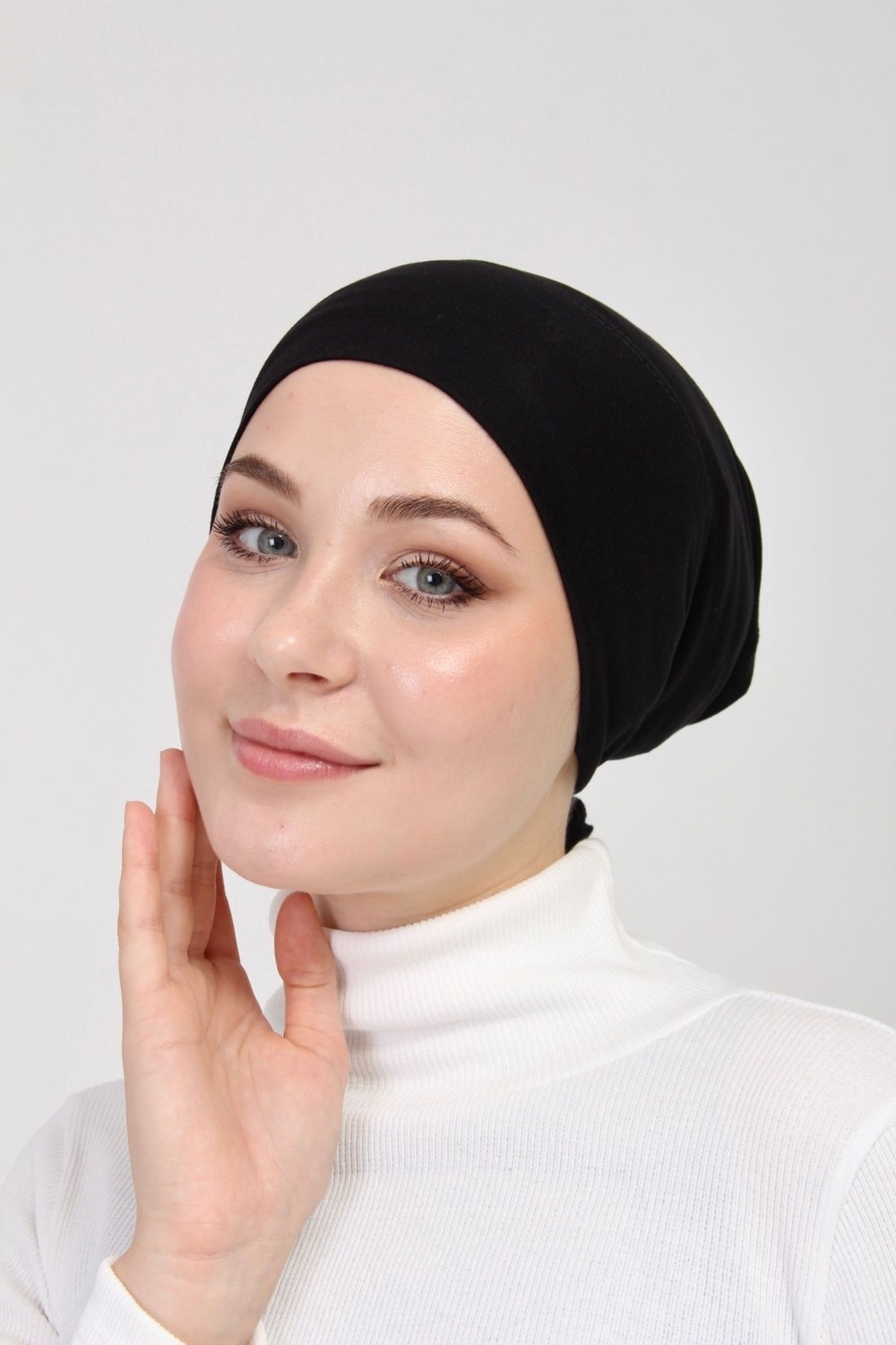 Manolyaşal İslamic Hijab Pratik Tesettür Boru Bone görsel 4
