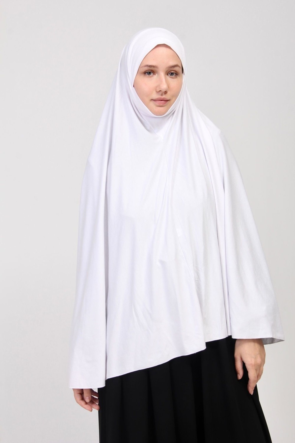 Manolyaşal İslamic Hijab Manolyaşal Pratik Eşarp Standart Beden Peçeli 5xl Sufle - Kahverengi görsel 6