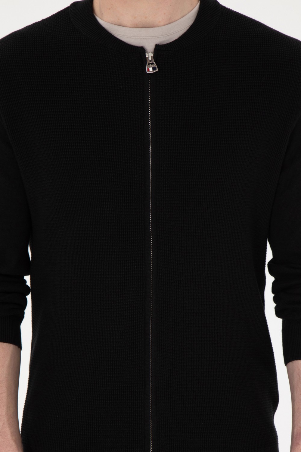 U.S. Polo Assn. Erkek Gri Melanj Hırka (Triko) 50288870-VR086 görsel 6