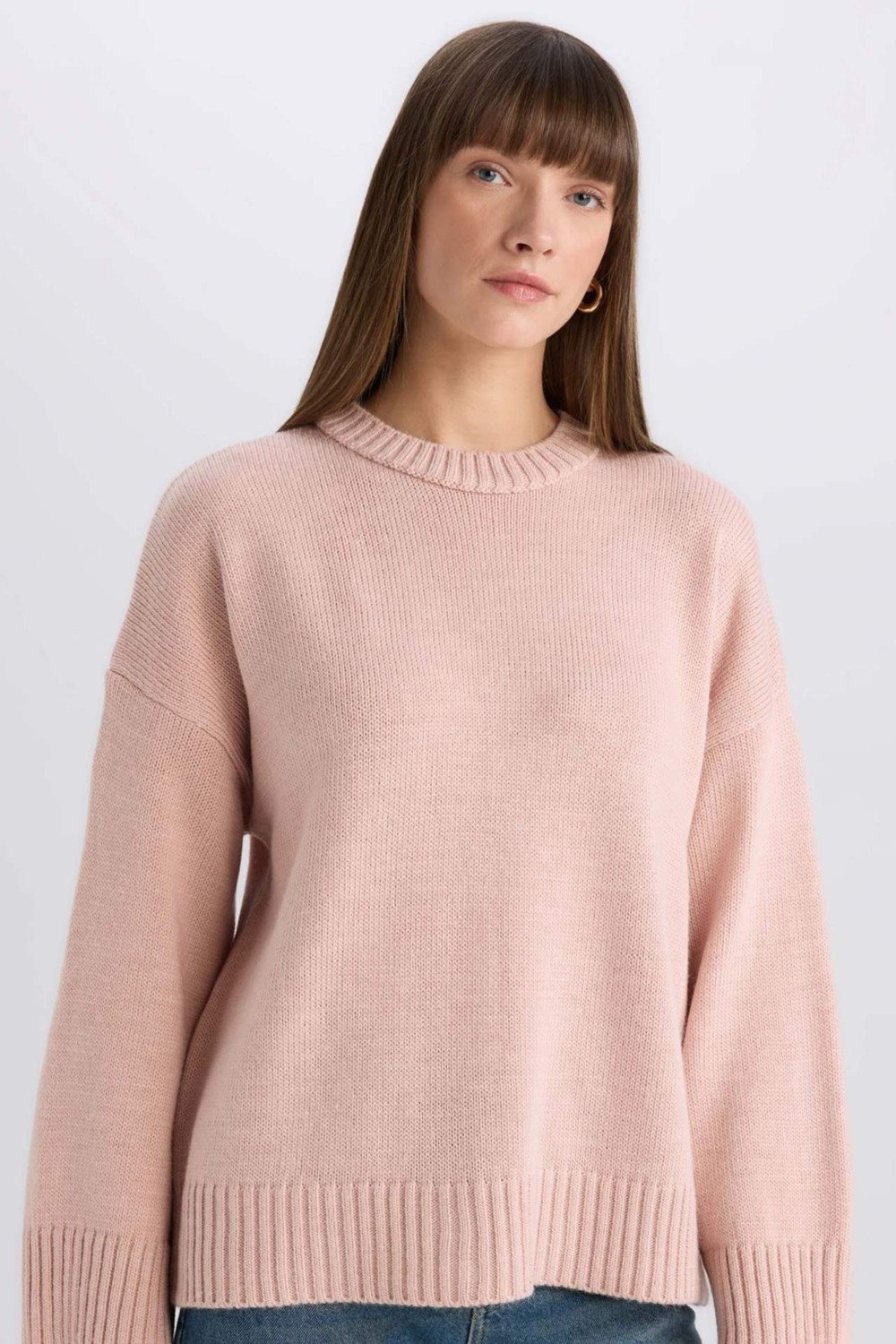 DeFacto Oversize Basic Triko Kazak D0036AX25SP
