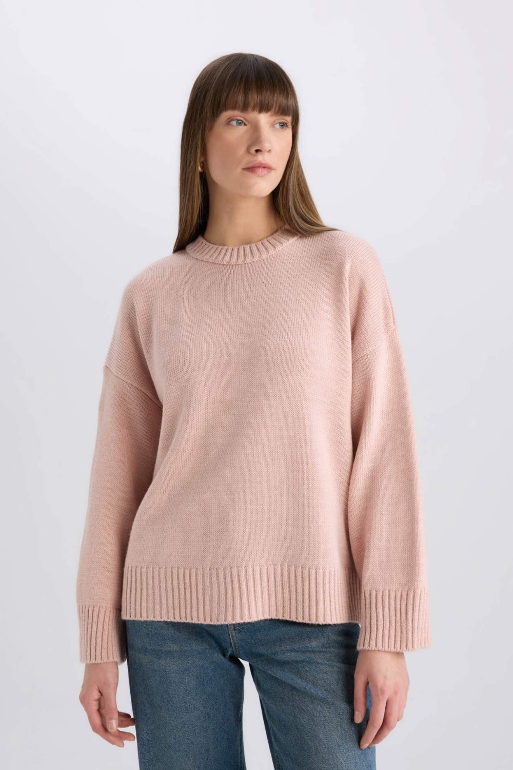 DeFacto Oversize Basic Triko Kazak D0036AX25SP görsel 4