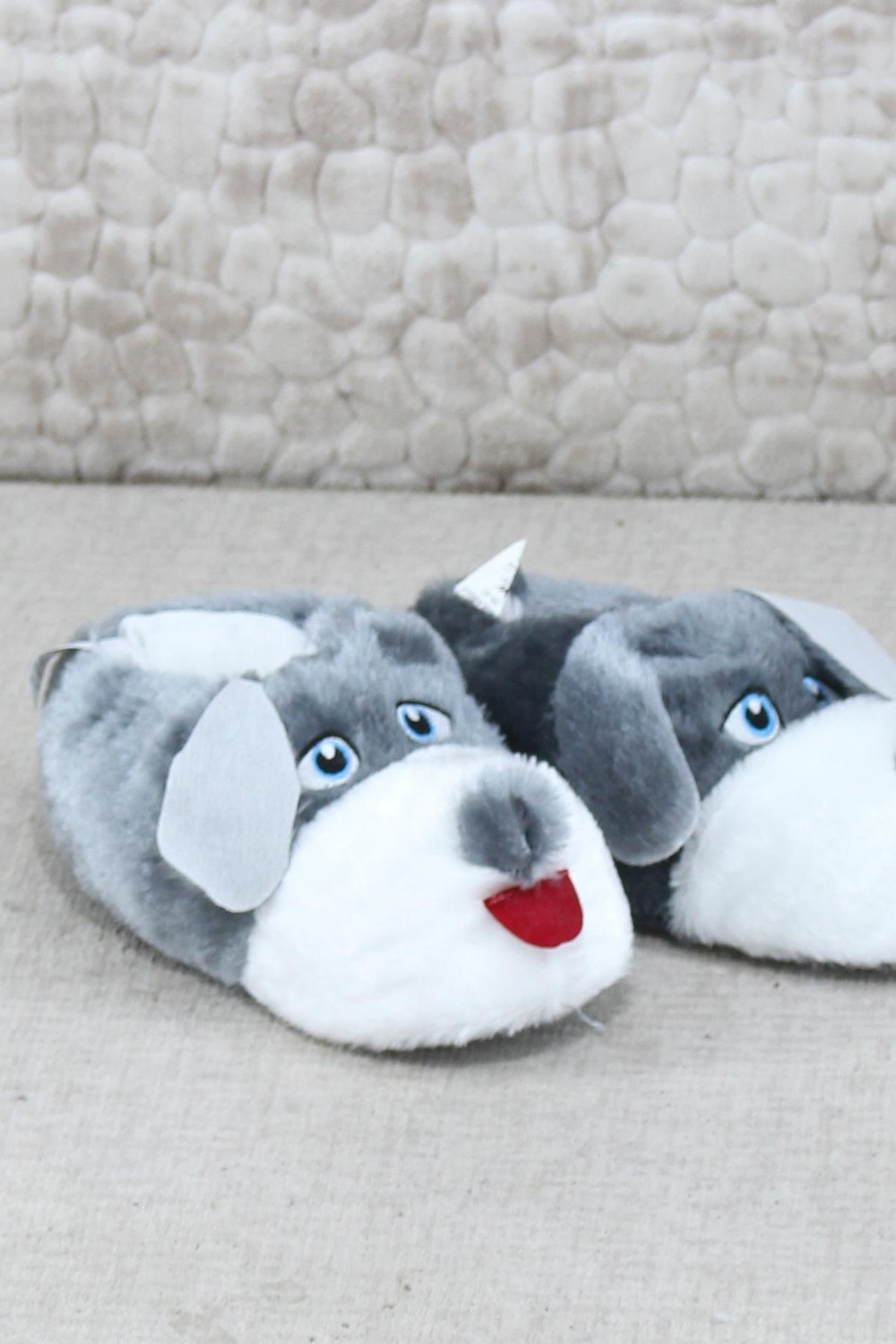 Fort Sevimli Köpek Figürlü Peluş Panduf Hayvanlı Yumuşak Kadın Panduf görsel 5