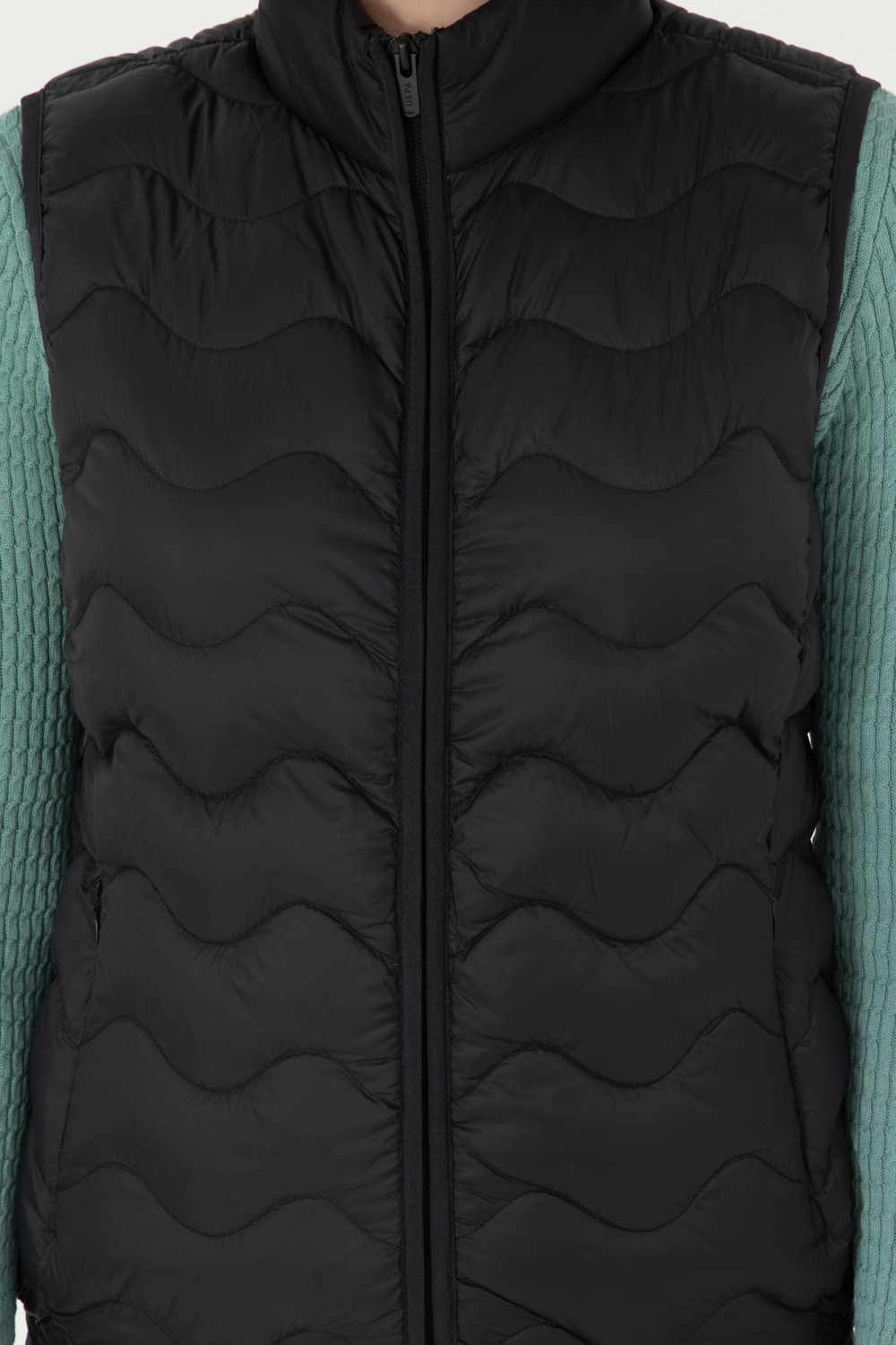 U.S. Polo Assn. Kadın Krem Yelek (Dokuma) 50289603-VR071 görsel 6