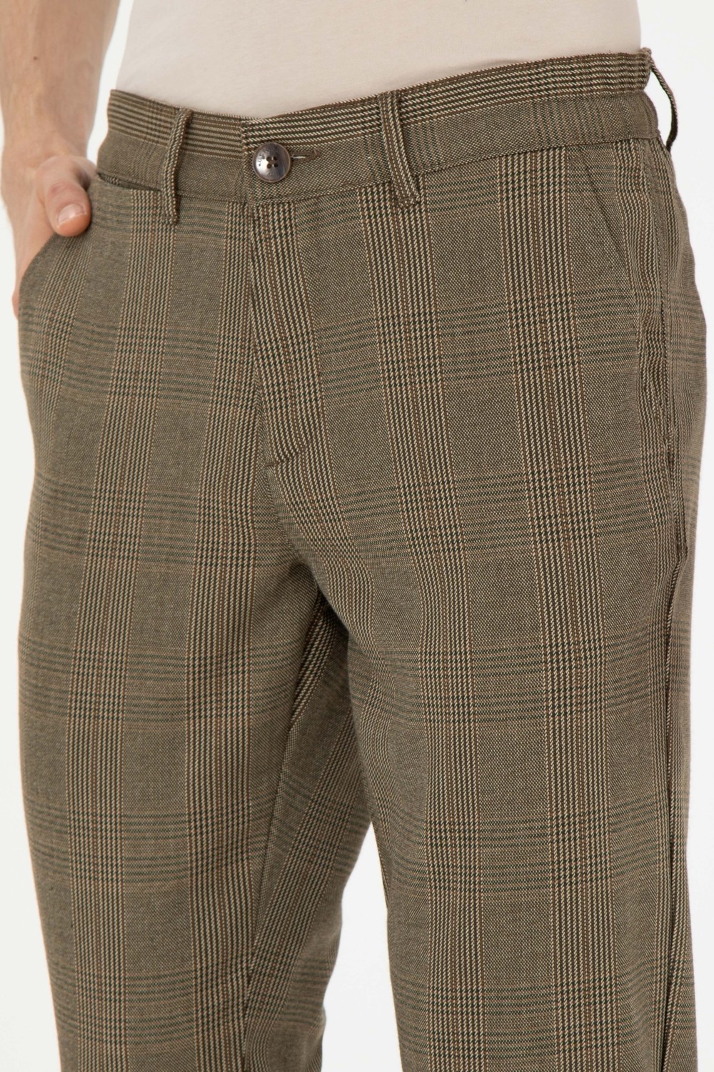 U.S. Polo Assn. Erkek Coconut Pantolon (Kanvas-Chino) 50272349-VR153 görsel 6