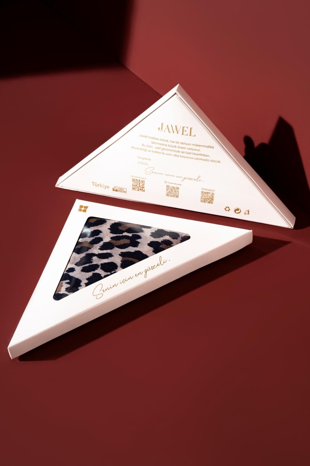 Jawel Kadın Leoparlı Soft Eşarp görsel 5