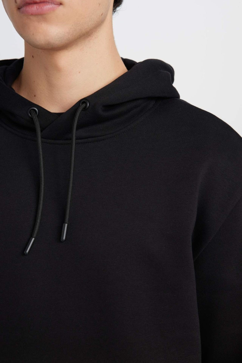 DeFacto Regular Fit Kapüşonlu Kanguru Cepli İçi Yumuşak Tüylü Basic Sweatshirt X8283AZ25SP görsel 5