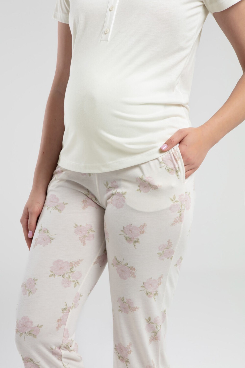 Pierre Cardin Kadın Krem Pijama Takımı PC9004-S-V1 görsel 3