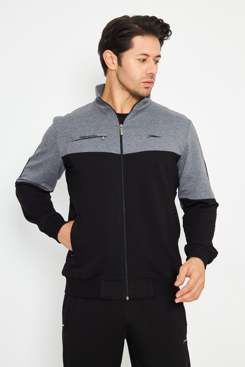 Trendhill Pamuklu Büyük Beden Erkek Eşofman Takımı Siyah 3XL Mevsimlik Renk Atmaz Özellik görsel 4
