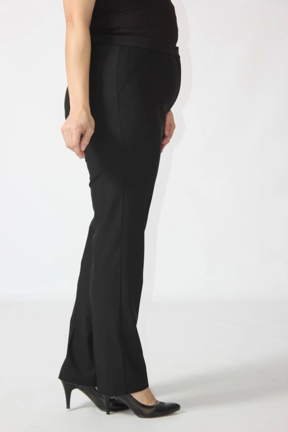 Moda Berray 2555 Gizli Cep Modeline Sahip Büyük Beden Pantolon Siyah görsel 3