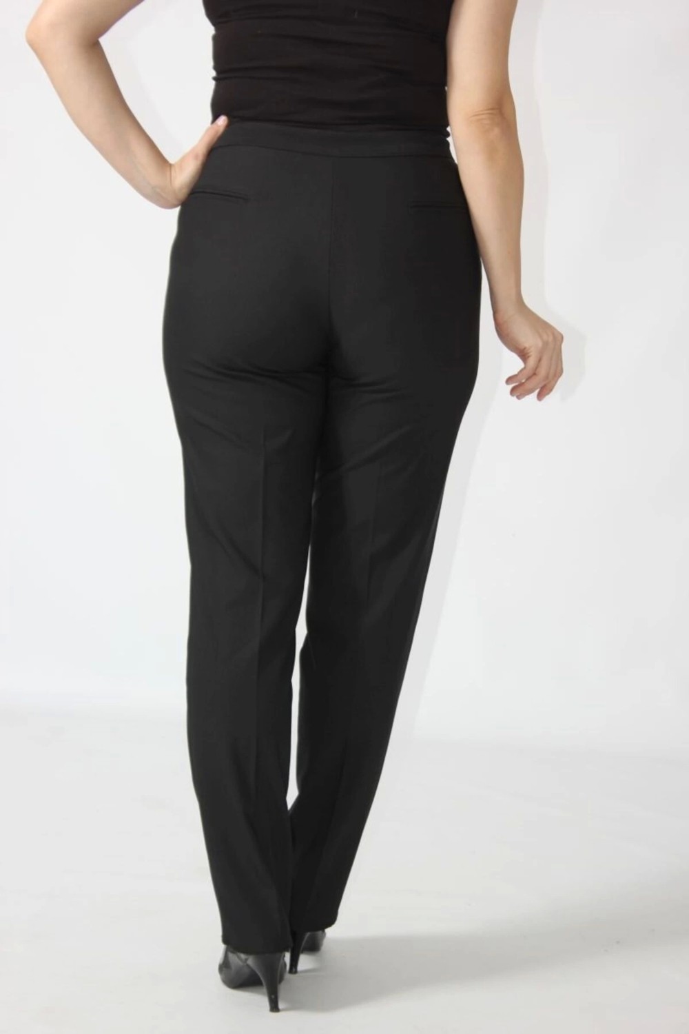 Moda Berray 2555 Gizli Cep Modeline Sahip Büyük Beden Pantolon Siyah görsel 5