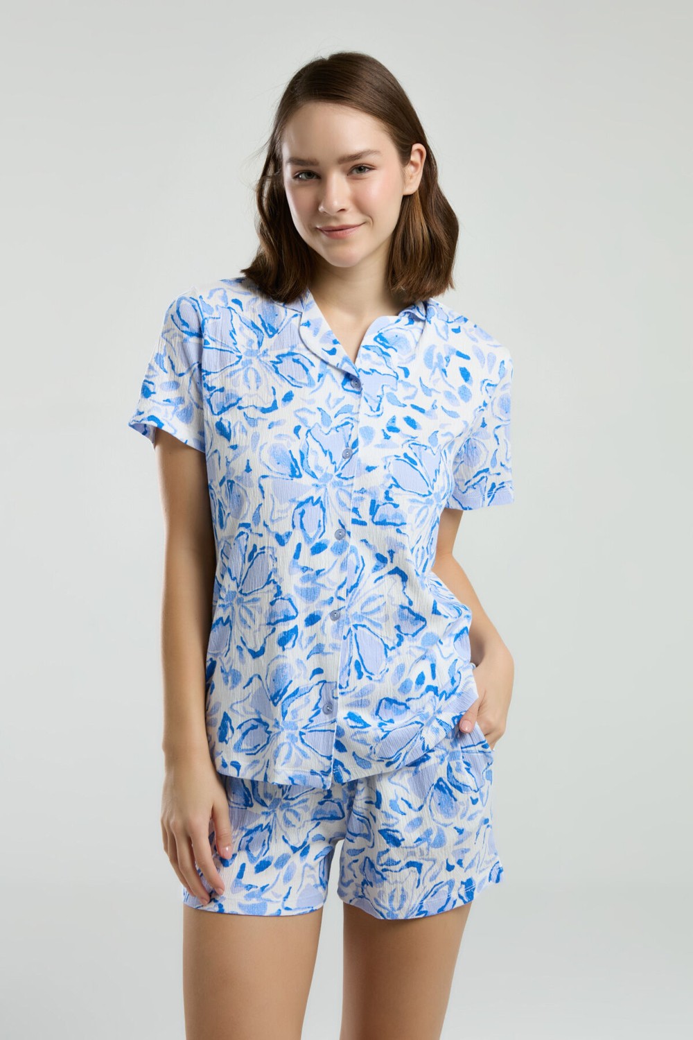 Arnetta Kadın Beyaz Gömlek Pijama