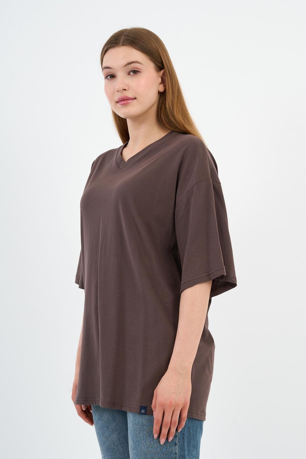 Alexander Gardi V Yaka Oversize T-shirt görsel 2
