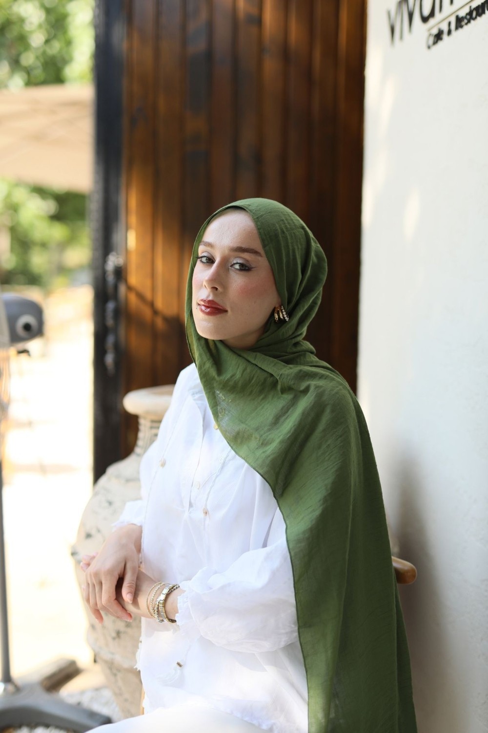 Modakaşmir Kadın Pamuklu Şal Yumuşak Dokulu Kurşun Renk Düz Desen İlkbahar Yaz Koleksiyonu görsel 3