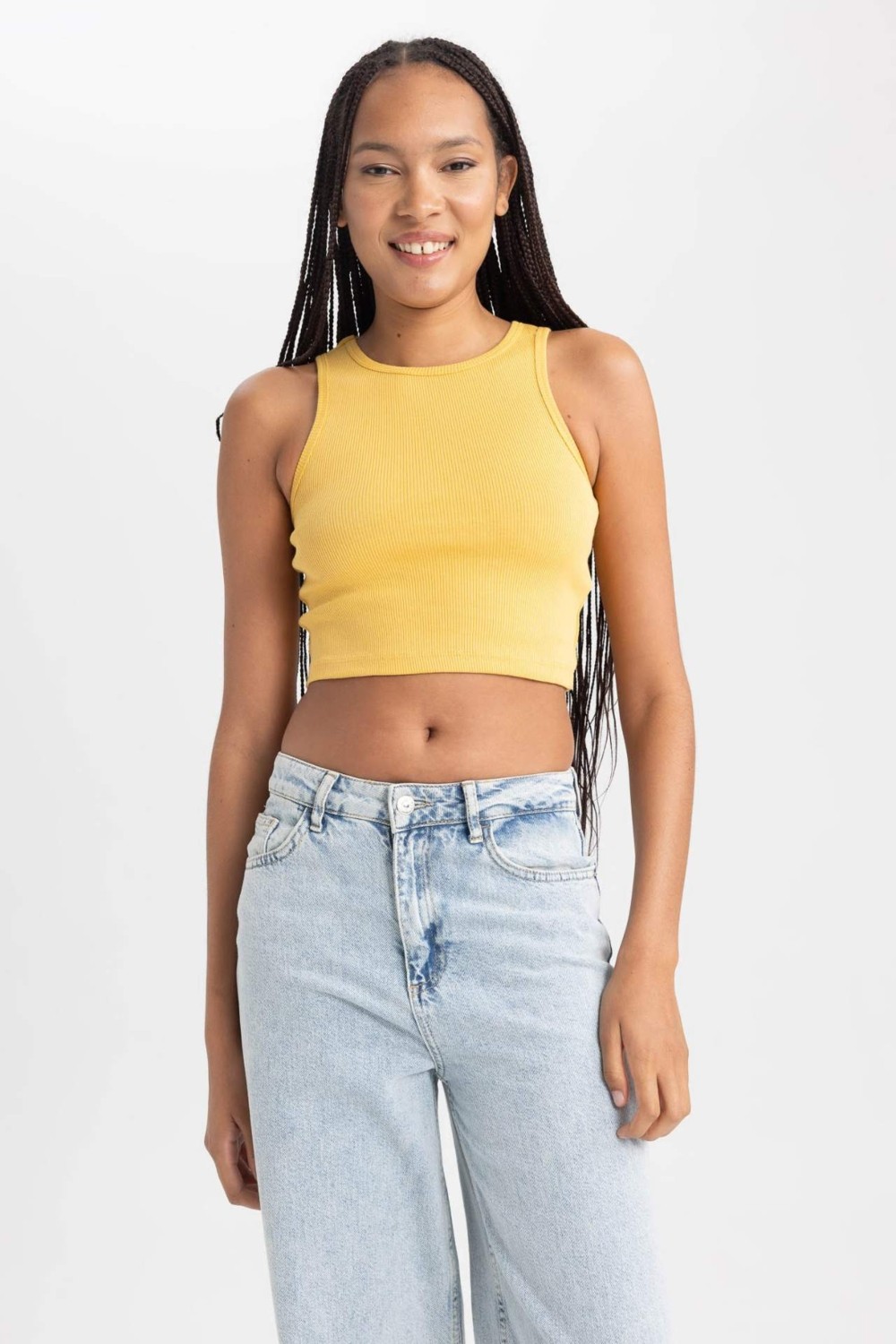 DeFacto Fitted Halter Yaka Atlet B0658AXNS