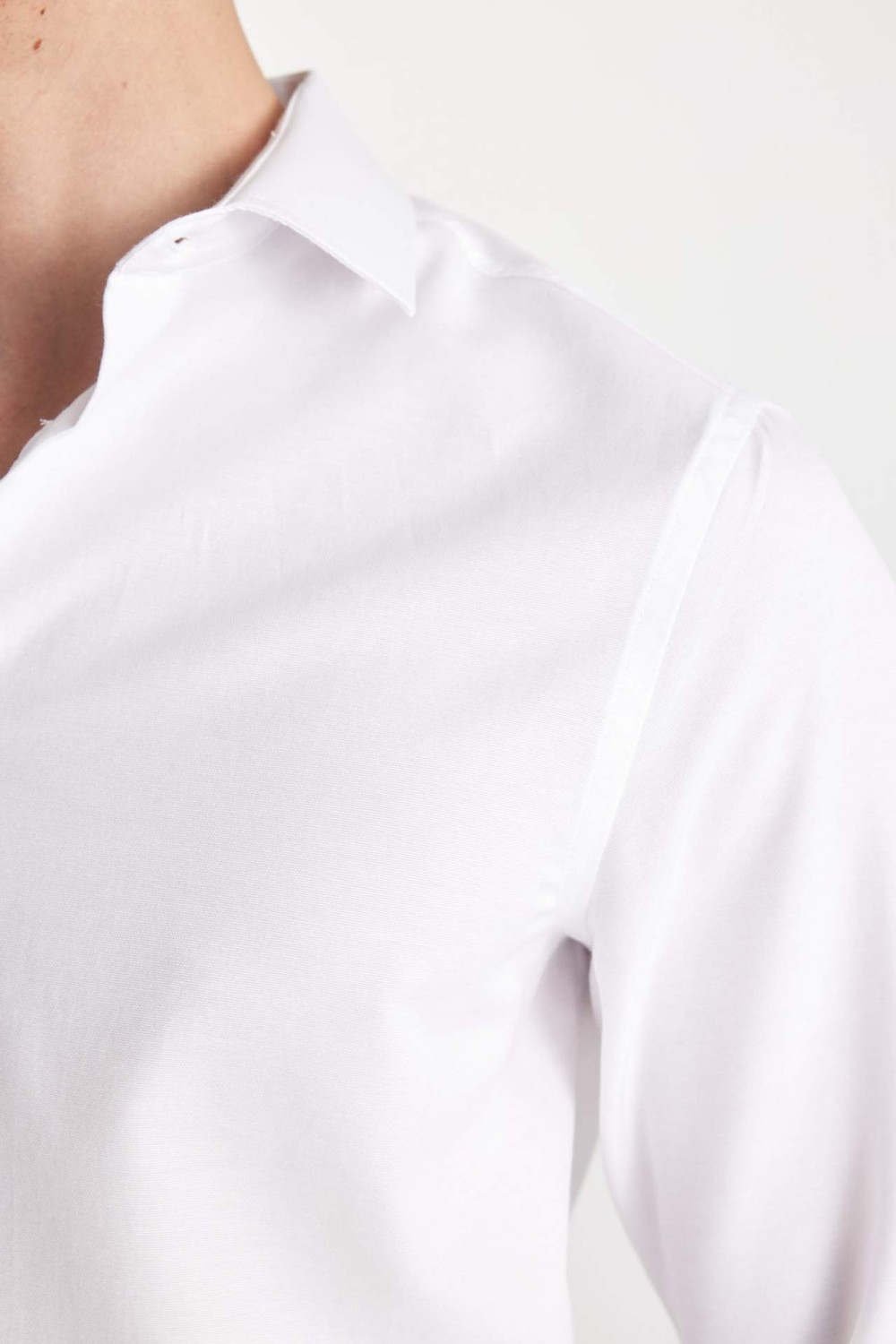 DeFacto Modern Fit Polo Yaka Poplin Uzun Kollu Gömlek R4340AZNS görsel 5