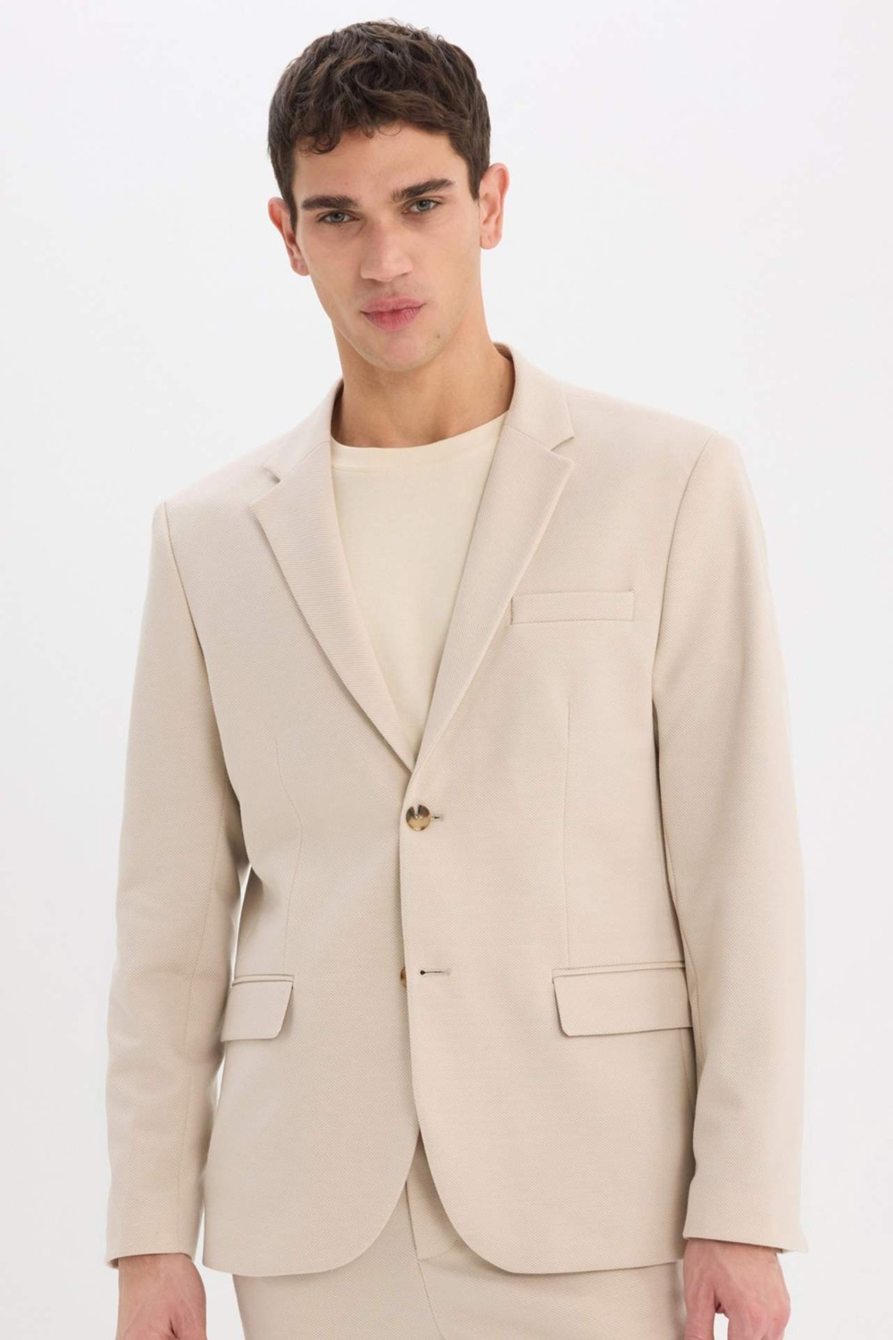 DeFacto Modern Fit Astarlı Düğmeli Blazer Ceket C5990AX25SP