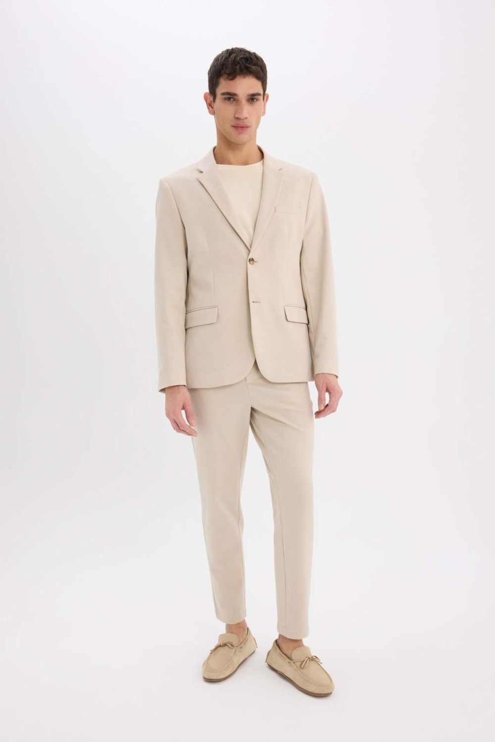 DeFacto Modern Fit Astarlı Düğmeli Blazer Ceket C5990AX25SP görsel 2