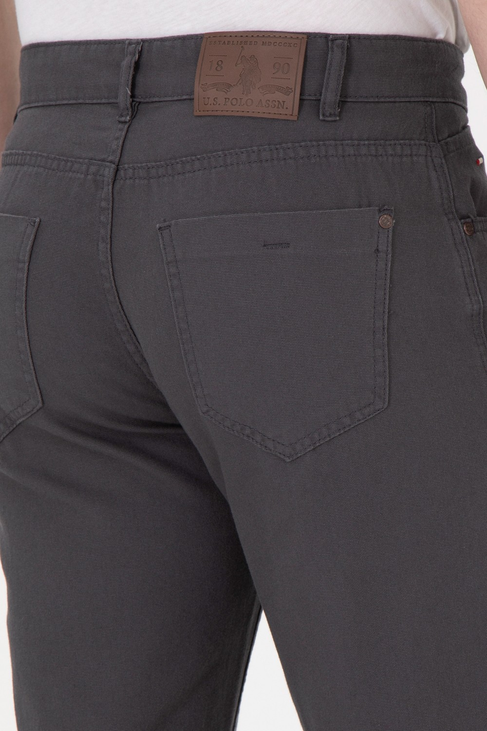 U.S. Polo Assn. Erkek Antrasit Pantolon (Kanvas-Chino) 50291178-VR006 görsel 6