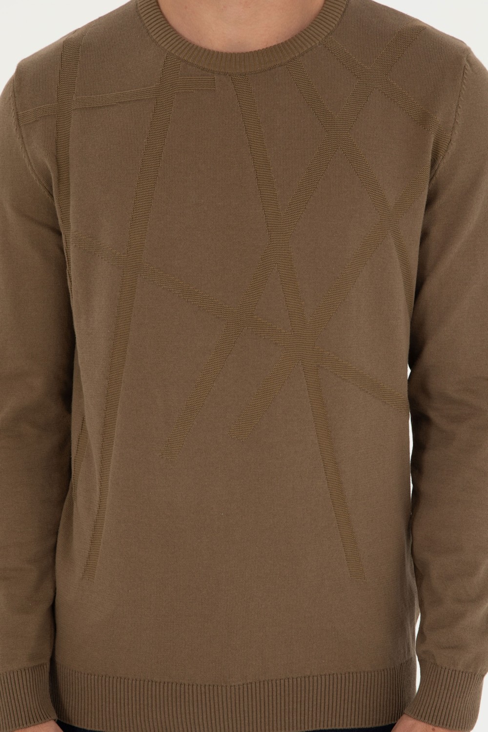U.S. Polo Assn. Erkek Slim Fit Bisiklet Yaka Antrasit Kazak 50292869-VR006 görsel 6