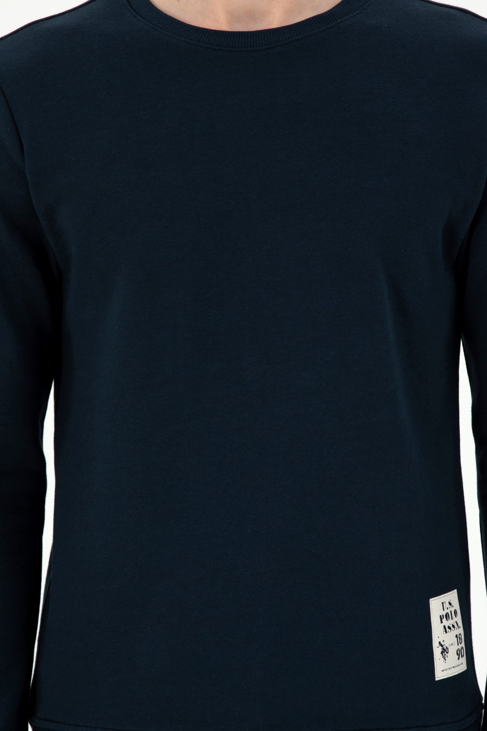 U.S. Polo Assn. Erkek Regular Fit Bisiklet Yaka Siyah Sweatshirt 50293471-VR046 görsel 6