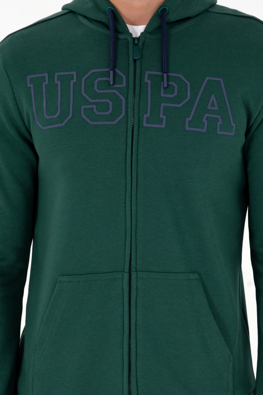 U.S. Polo Assn. Erkek Koyu Yeşil Örme Hırka 50295172-VR079 görsel 6
