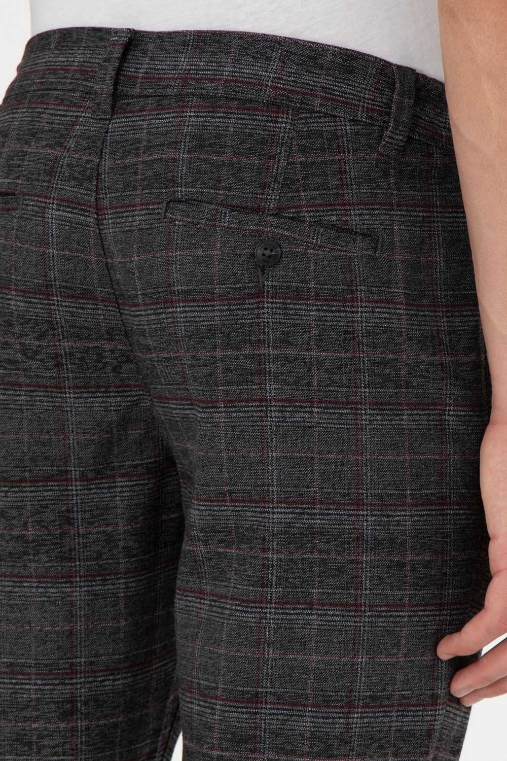 U.S. Polo Assn. Erkek Slim Fit Antrasit Kanvas Pantolon 50296159-VR006 görsel 6