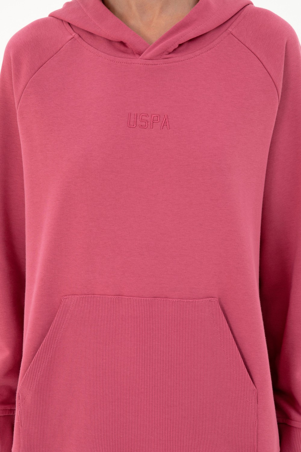 U.S. Polo Assn. Kadın Taş Kapüşonlu Sweatshirt 50296944-VR049 görsel 6