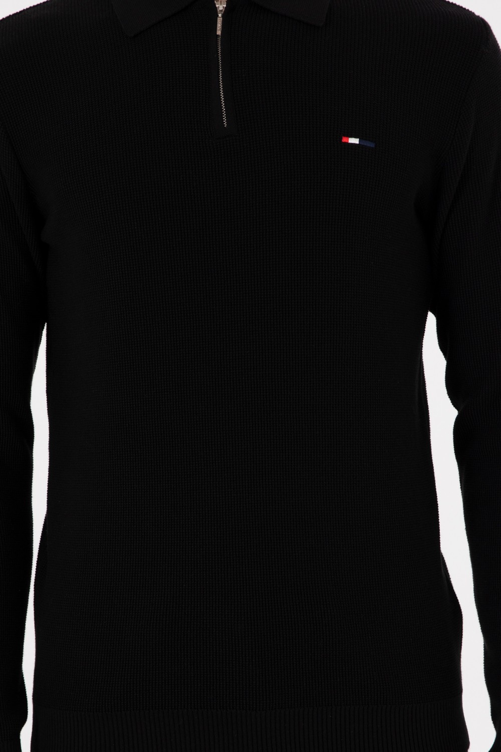 U.S. Polo Assn. Erkek Regular Fit Yarım Fermuarlı Antrasit Melanj Basic Kazak 50298266-VR081 görsel 6