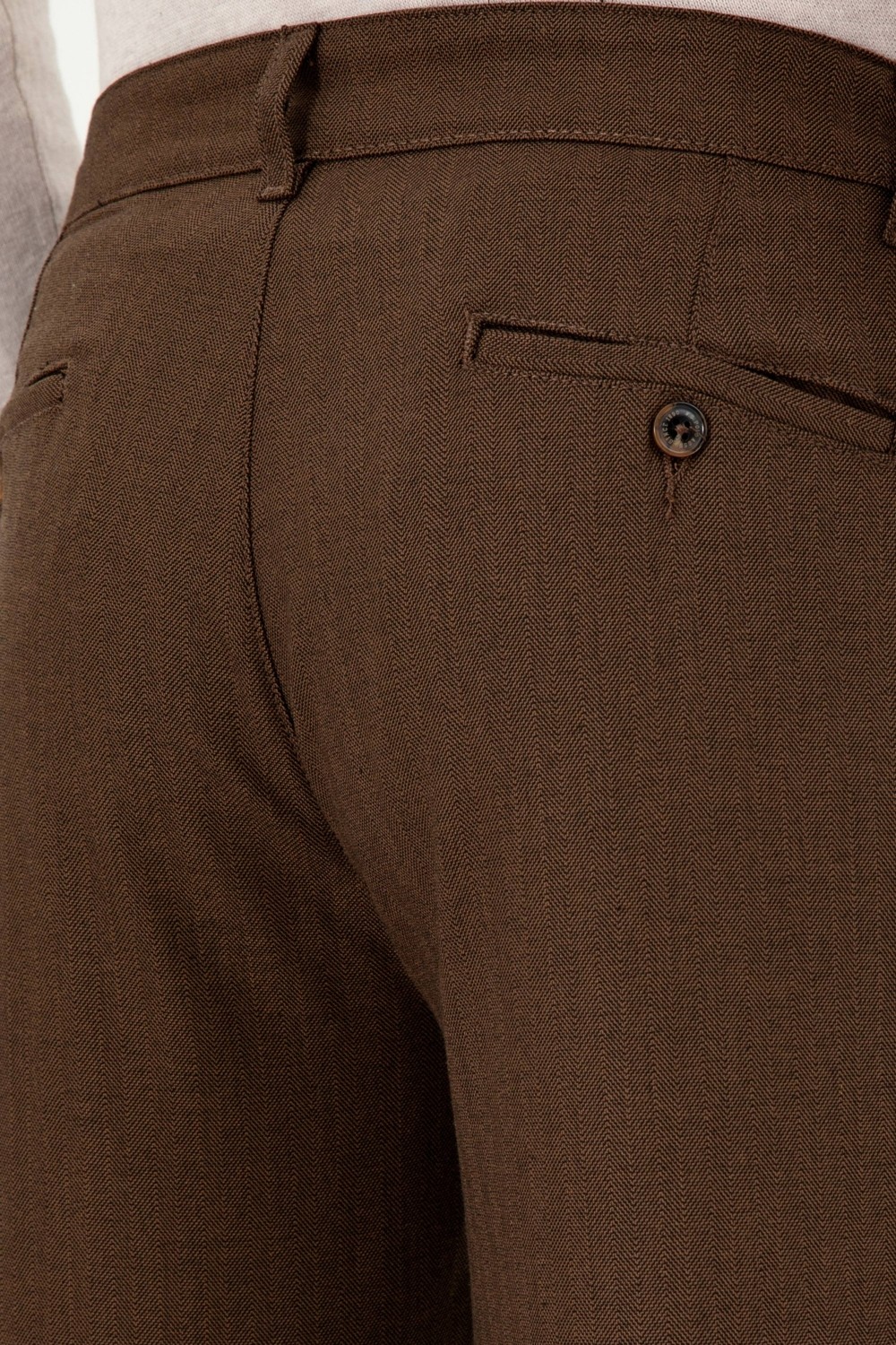 U.S. Polo Assn. Erkek Kahverengi Kanvas Carrot Fit Pantolon 50297861-VR153 görsel 6