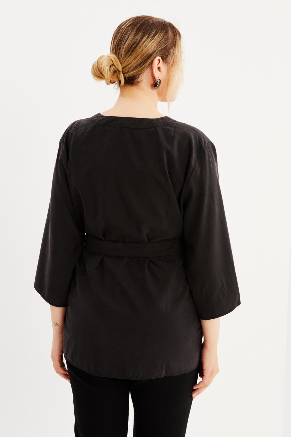 Myline Kuşak Detaylı Kimono görsel 5