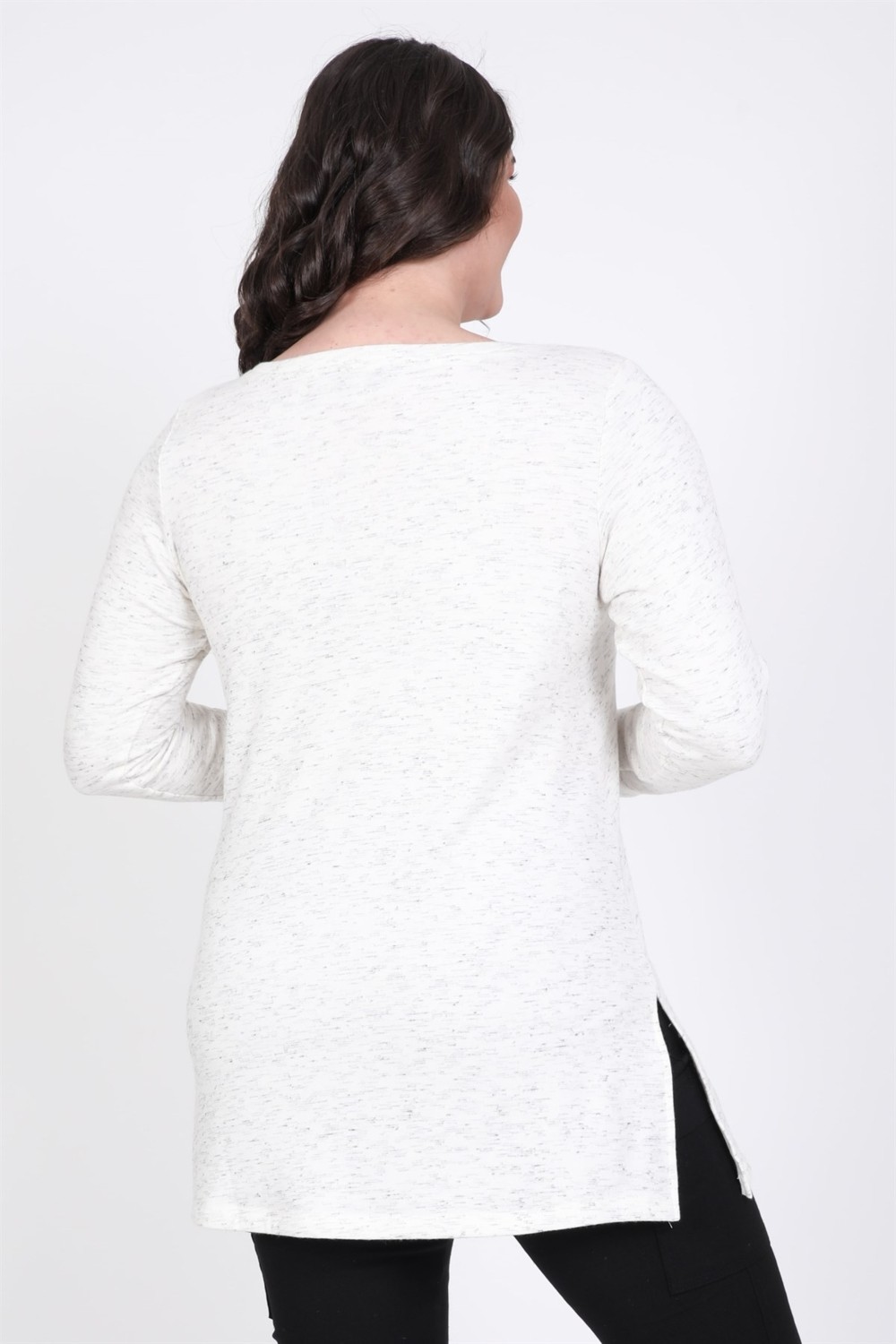 Myline V Yaka Yumoş Tunik görsel 3