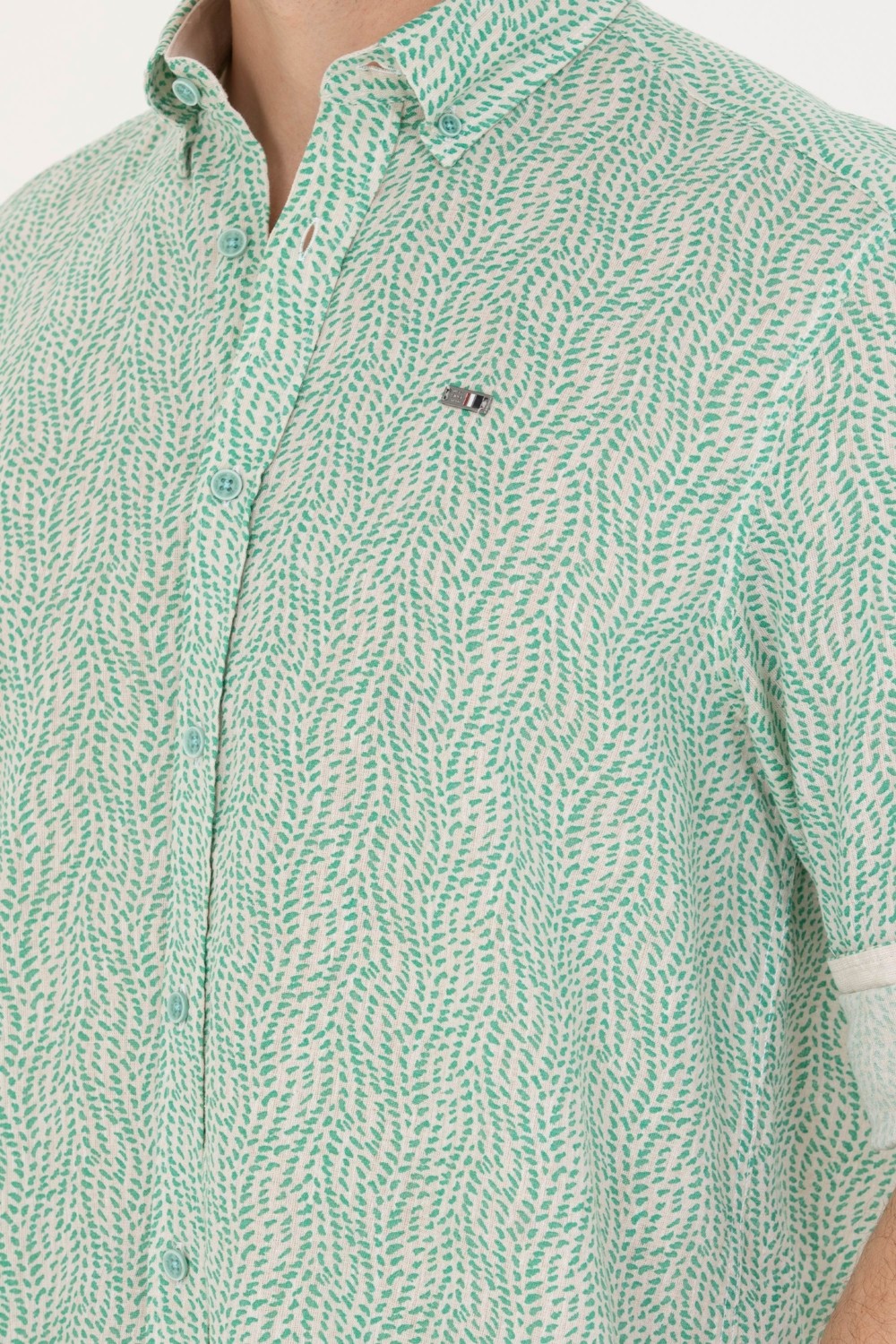 U.S. Polo Assn. Erkek Mint Uzun Kollu Gömlek 50264263-VR090 görsel 5
