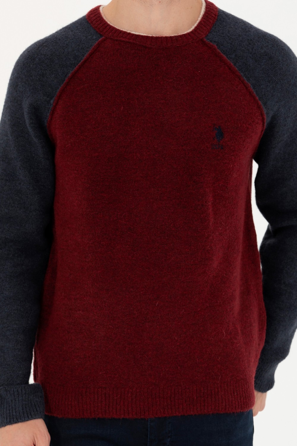 U.S. Polo Assn. Erkek Bordo Kazak /Triko 50271049-VR014 görsel 6