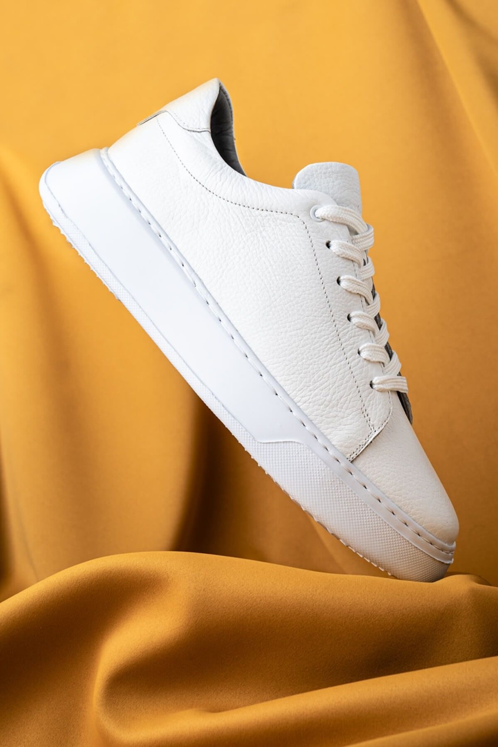 Hatemoğlu Siyah Casual Bağcıklı Deri Sneakers görsel 6