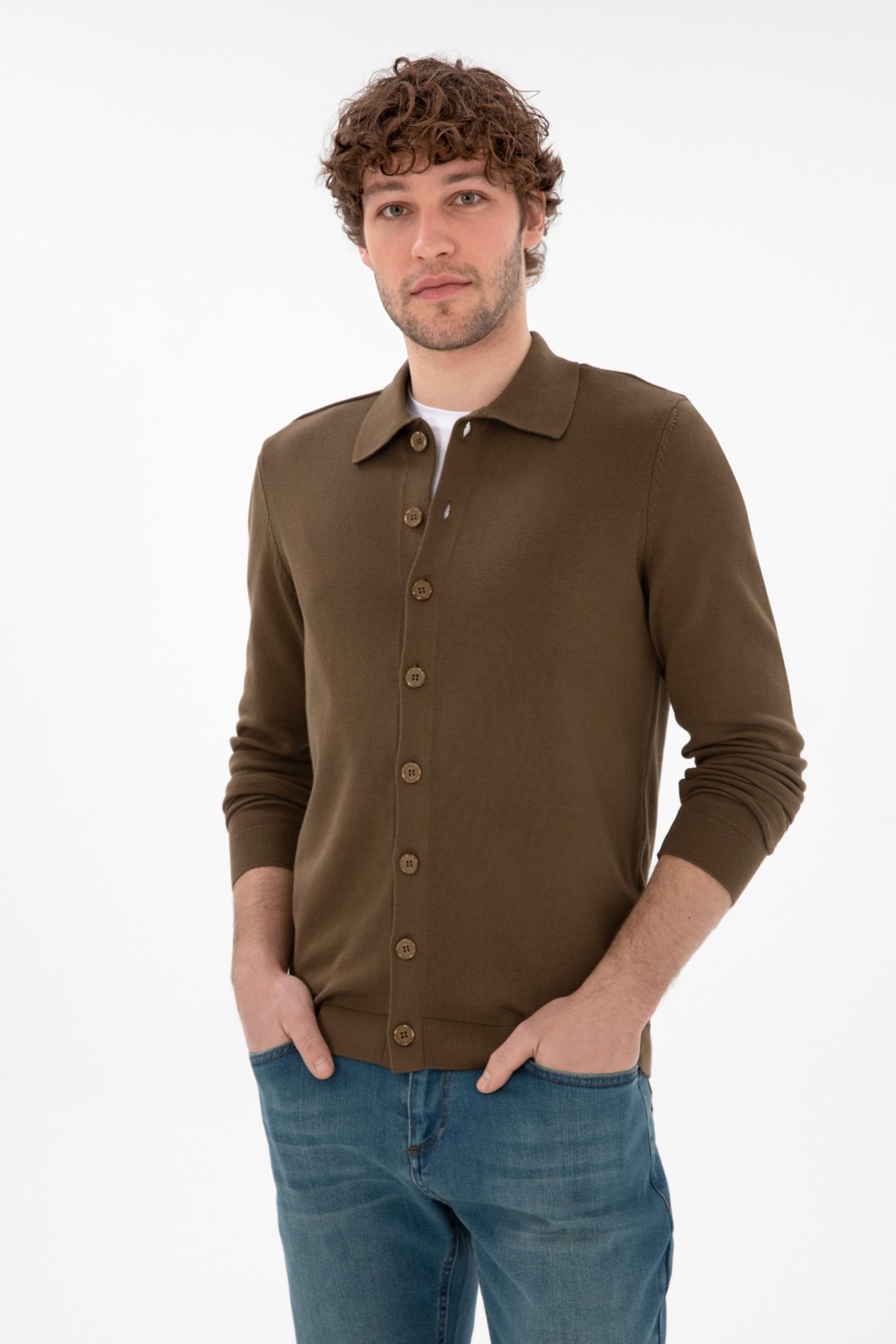 U.S. Polo Assn. Erkek Siyah Hırka (Triko) 50298272-VR046 görsel 3