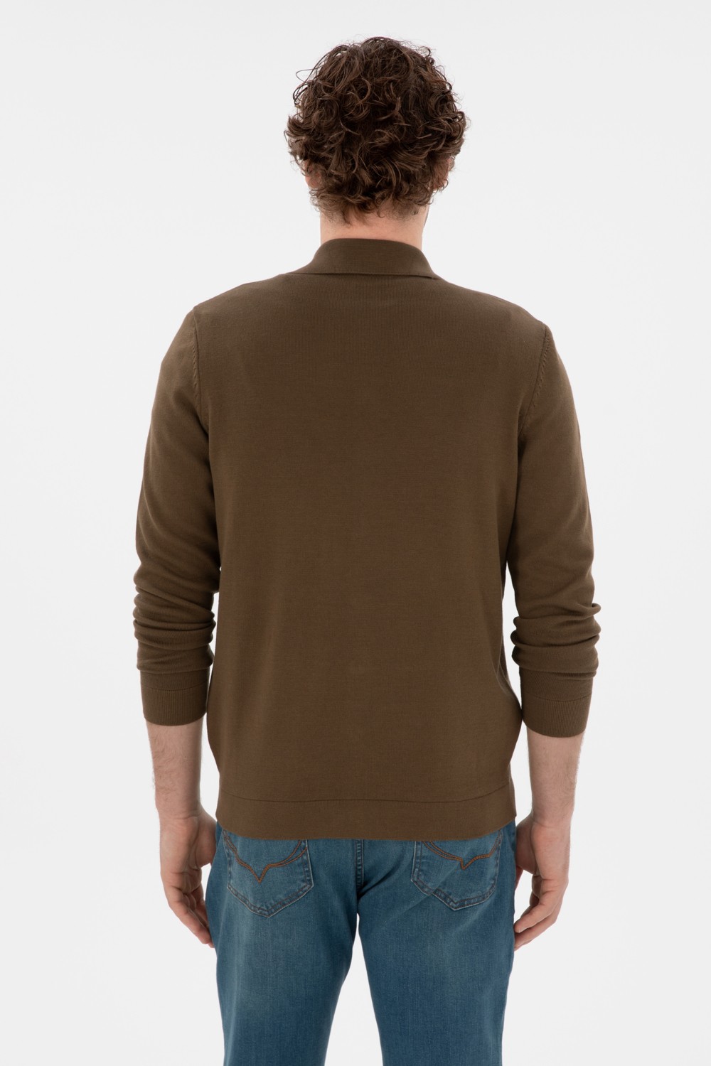 U.S. Polo Assn. Erkek Siyah Hırka (Triko) 50298272-VR046 görsel 5