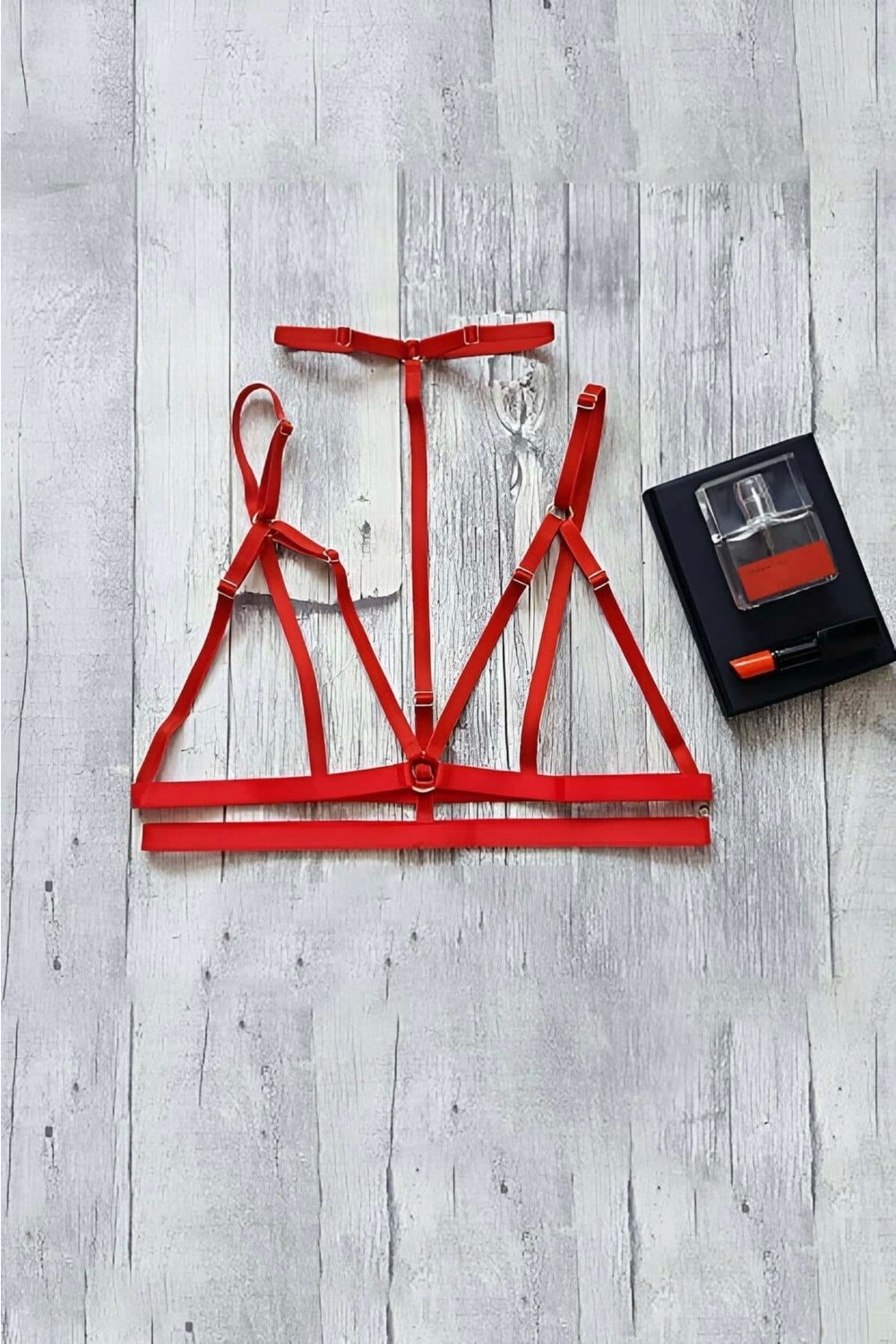 Beruflic Şık Lastik Harness Sütyen - BRF143 görsel 6