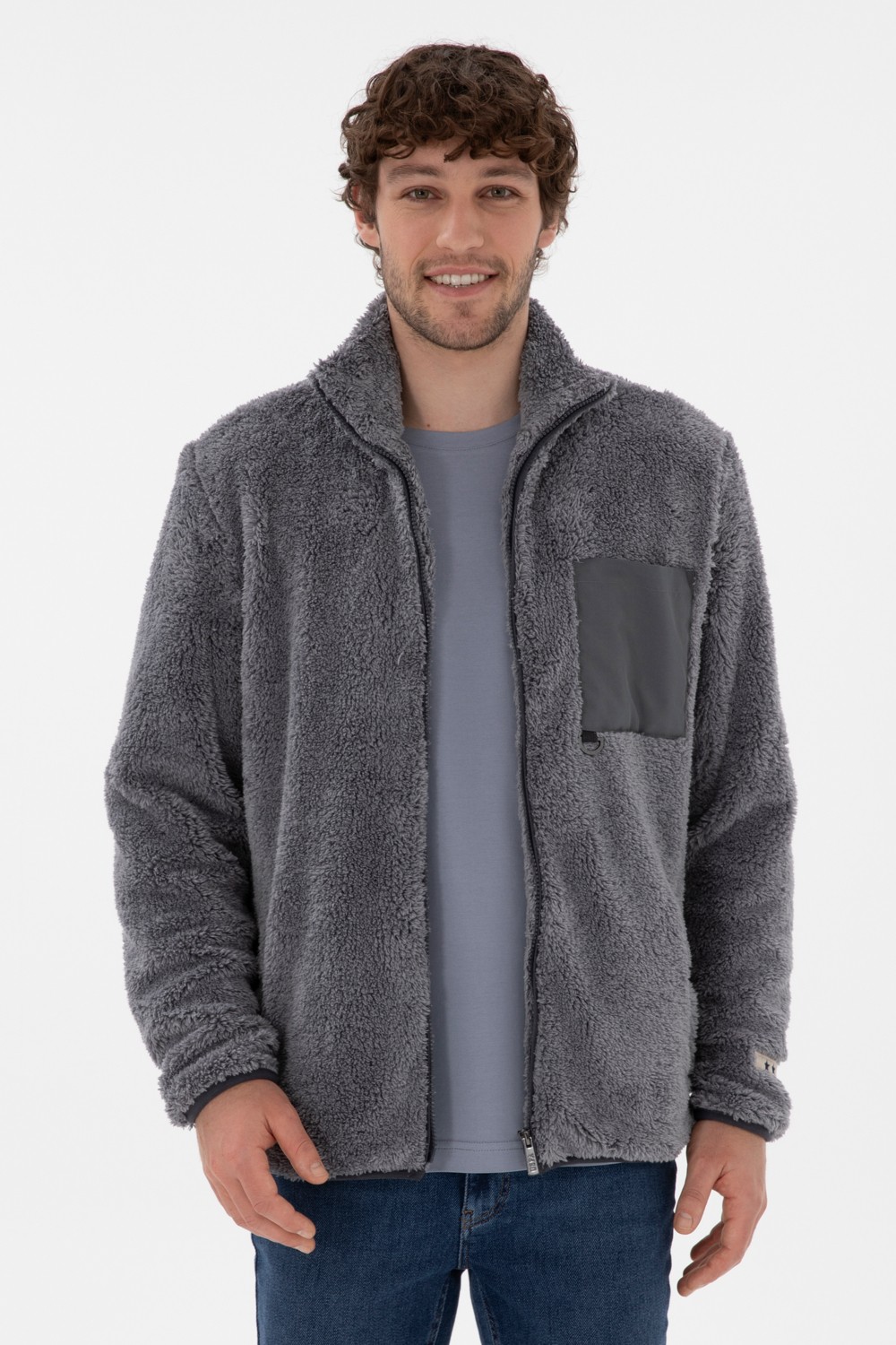 U.S. Polo Assn. Erkek Açık Gri Hırka (Örme) 50295805-VR001