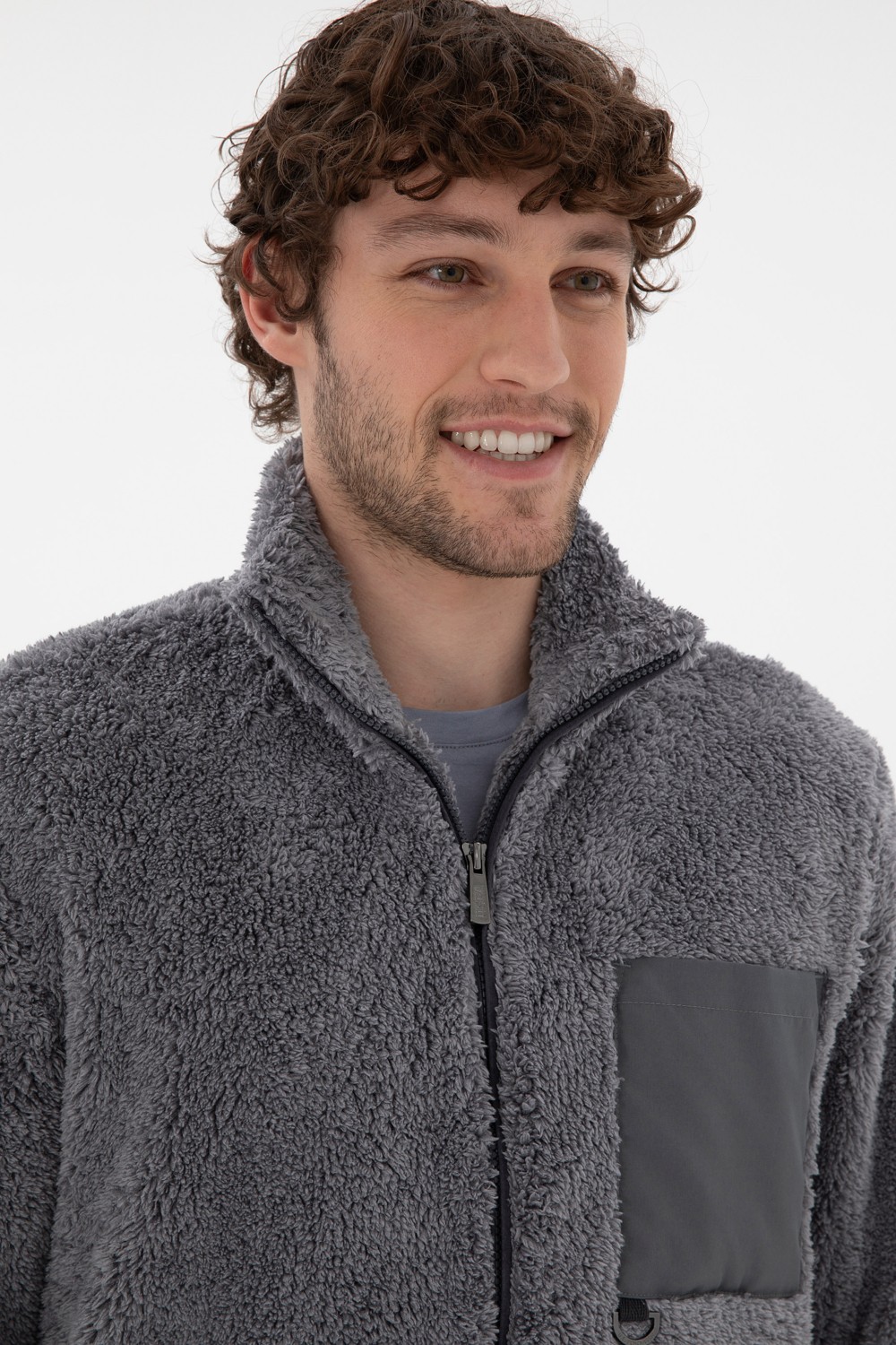 U.S. Polo Assn. Erkek Açık Gri Hırka (Örme) 50295805-VR001 görsel 2