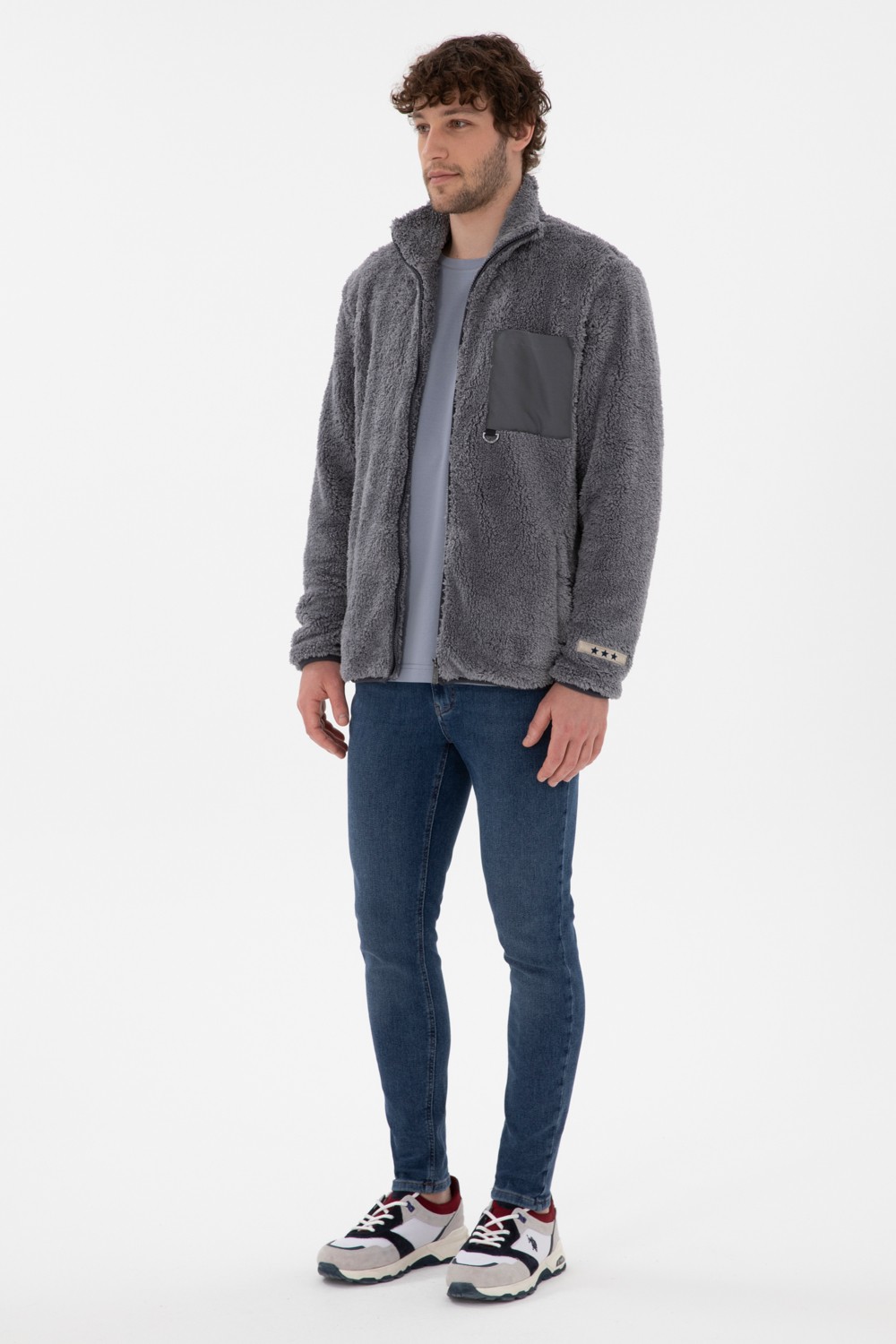 U.S. Polo Assn. Erkek Açık Gri Hırka (Örme) 50295805-VR001 görsel 4