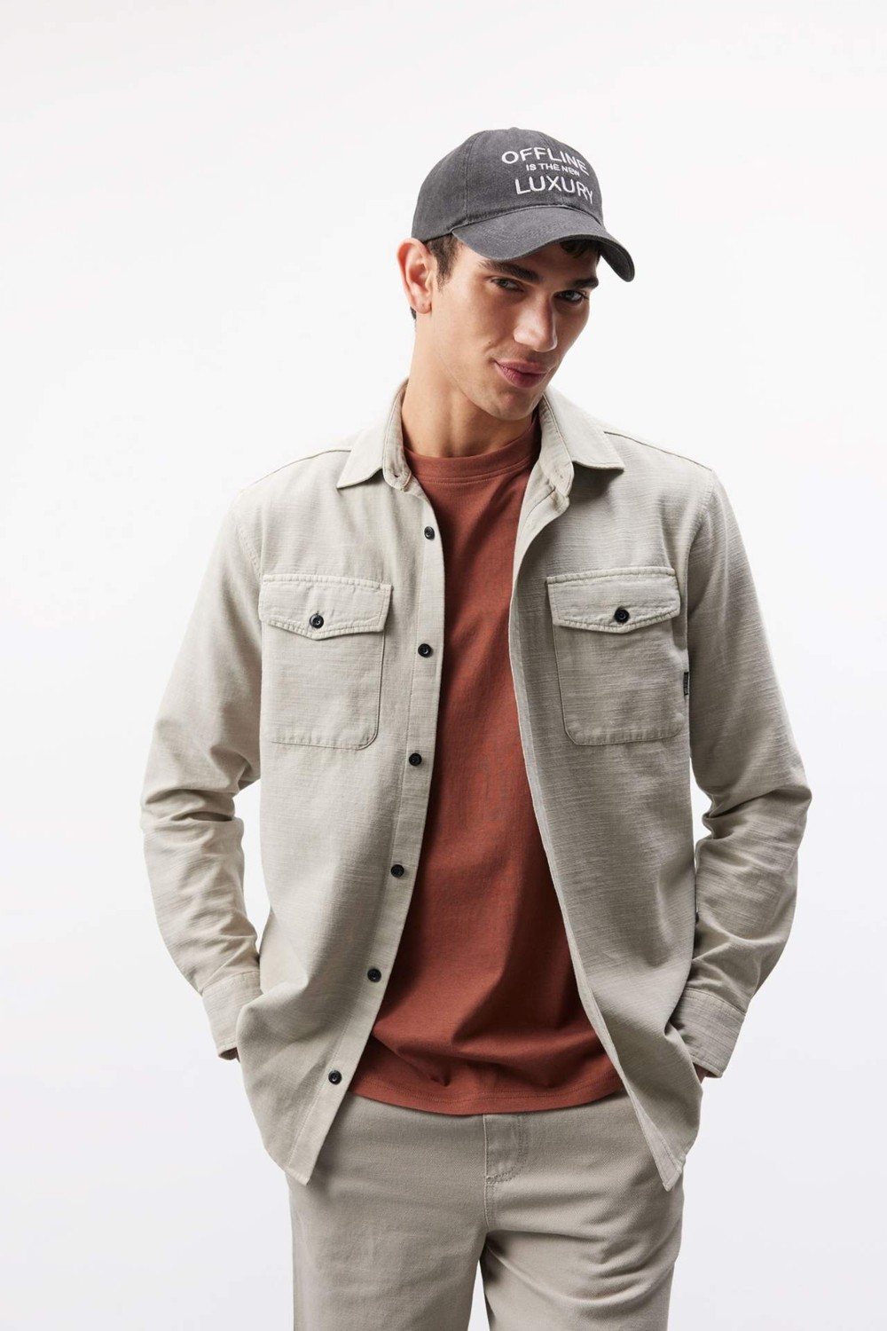 DeFacto %100 Pamuk Regular Fit Polo Yaka Basic Uzun Kollu Gömlek B2654AX25SP